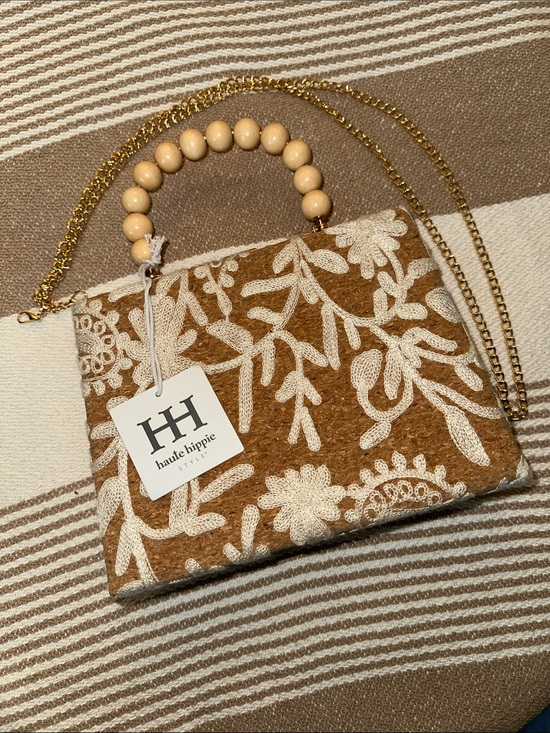Haute Hippie Handbags - NWT Haute Hippie Bag Cork Top Handle / Crossbody